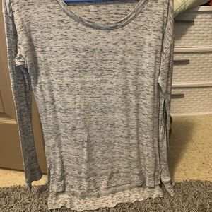 Long sleeved grey shirt